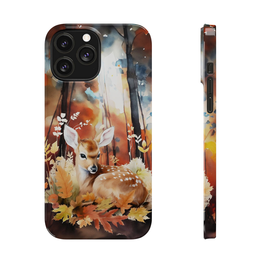 Slim Fall Autumn Forest Deer Gift for Her Cute Phone Cases for Iphone 16 | iPhone 15 Case | iPhone 15 Pro Max Case, Iphone 14, Iphone 14 Pro Max, Iphone 13, Slim - Studio40ParkLane