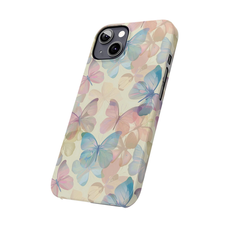 Slim Cute Phone Cases for Iphone - | iPhone 15 Case | iPhone 15 Pro Max Case, Iphone 14 Case, Iphone 14 Pro Max, Iphone 13, Summer Pastel Butterflies - Studio40ParkLane