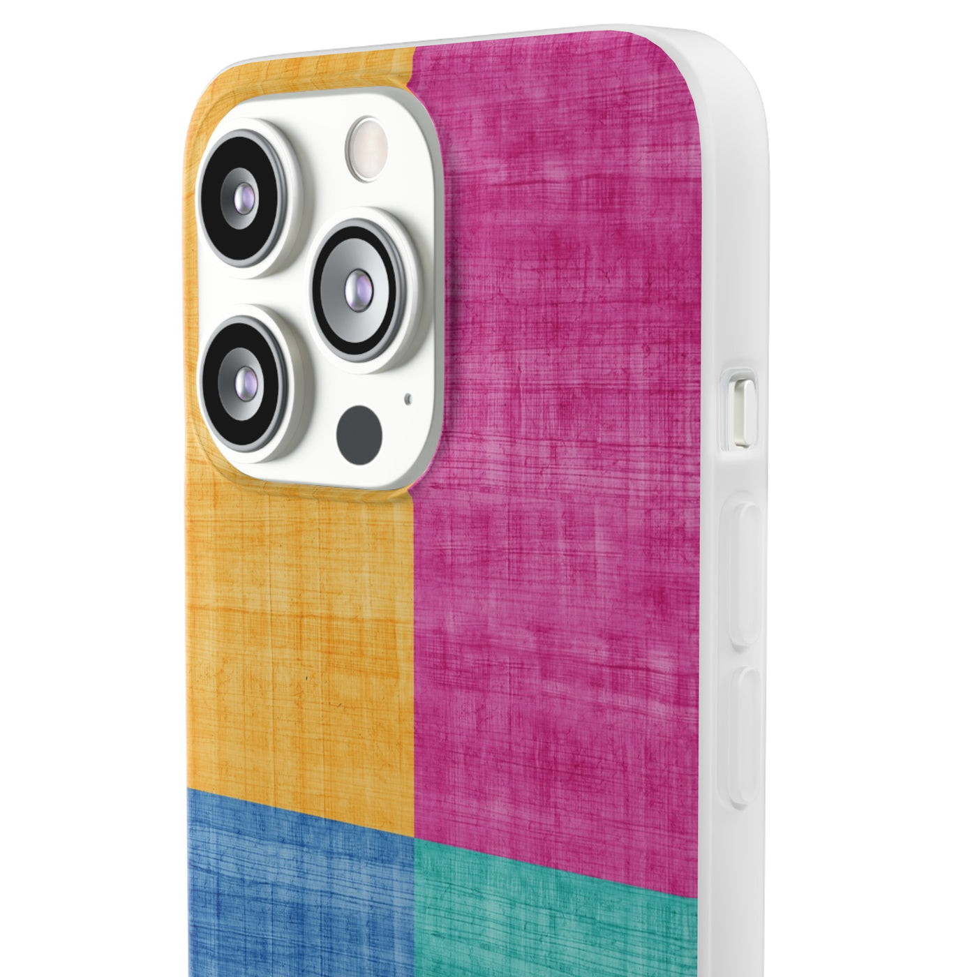 Cute Flexi Phone Cases, Abstract Colored Blocks, Compatible with Samsung Galaxy S23, Samsung S22, Samsung S21, Samsung S20, Galaxy S20 Ultra