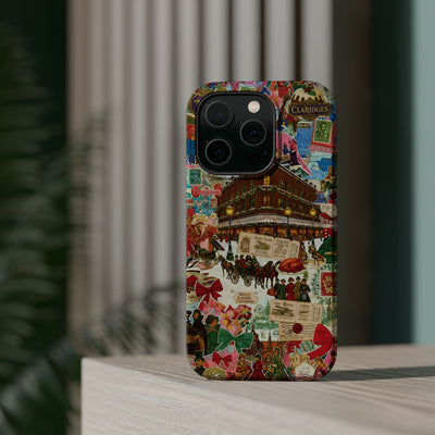 Aesthetic Tough Magsafe London Coquette Collage Phone Case - For iPhone 17 Pro Max iPhone 16 Pro iPhone 15 Iphone 14 Plus 13 Pro 12 11 10 - Studio40ParkLane