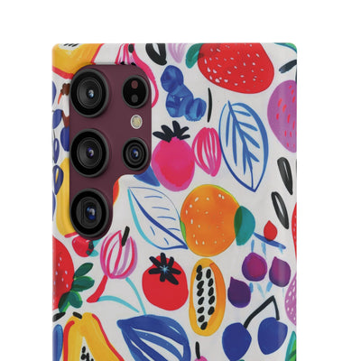 Snap Summer Fruit Gift for Her Cute Phone Cases for Samsung Galaxy S24, S23, S22, S21, S20, Plus, Ultra, Iphone 16, 15, 14, Pro and Max