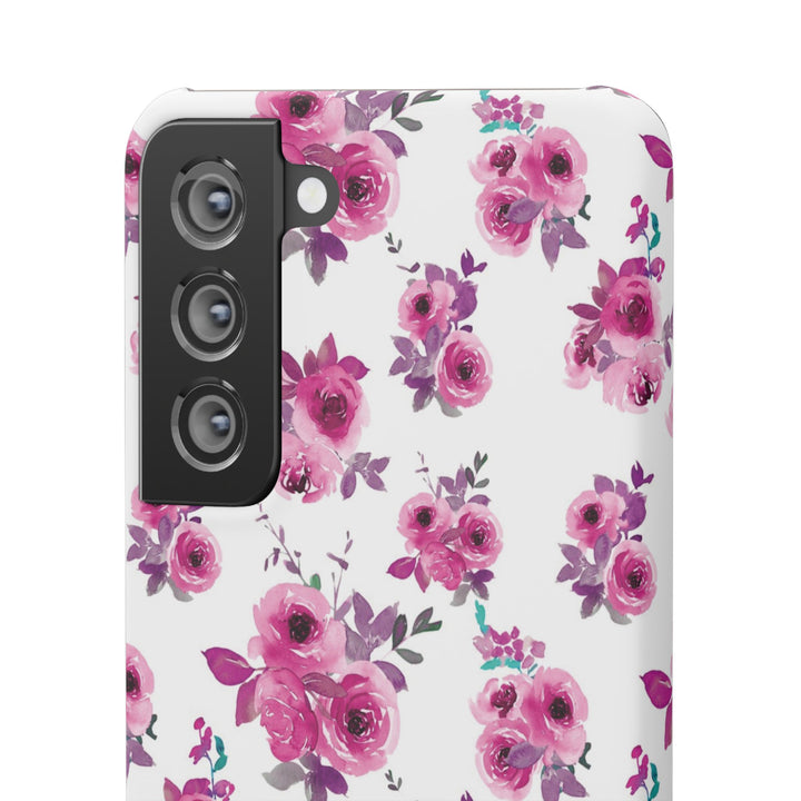 Sleek Snap Flowers Gift for Her Cute Phone Case for iPhone 16 15 14 13 12 11 X Xs Max Xr Pro Plus Samsung Galaxy S24 S23 S22 S21 S20 Ultra