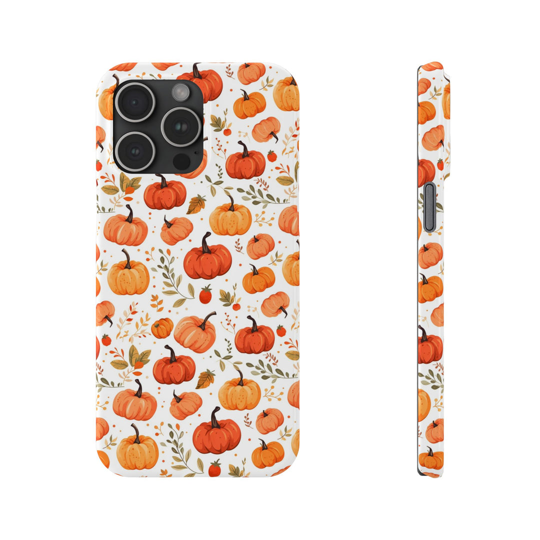 Slim Fall Autumn Pumpkins Gift for Her Cute Phone Cases for Iphone 16 | iPhone 15 Case | iPhone 15 Pro Max Case, Iphone 14, Iphone 14 Pro Max, Iphone 13, Slim - Studio40ParkLane