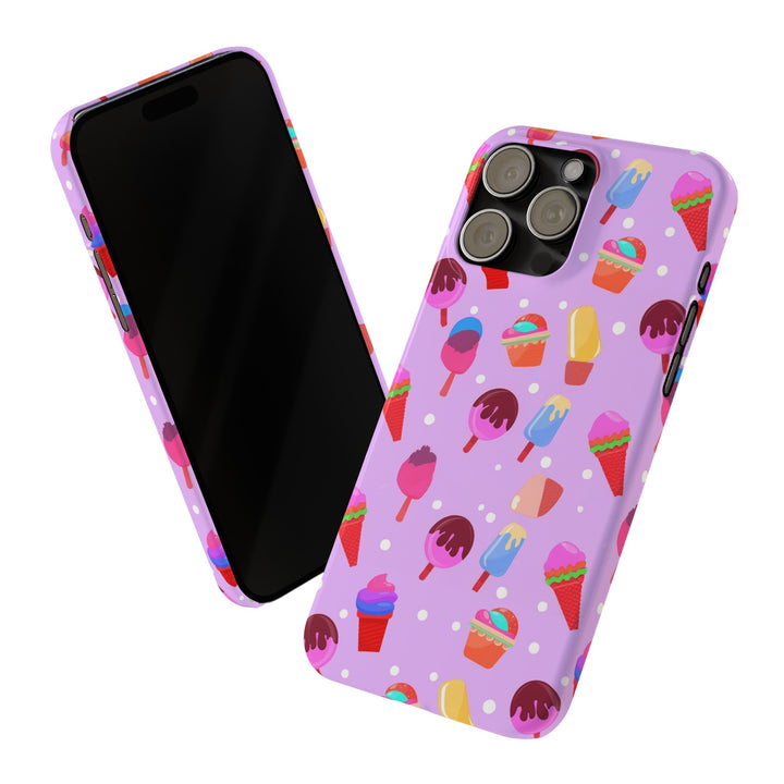 Slim Cute Phone Cases for Iphone - | iPhone 15 Case | iPhone 15 Pro Max Case, Iphone 14 Case, Iphone 14 Pro Max, Iphone 13, Summer Ice - cream Pink - Studio40ParkLane