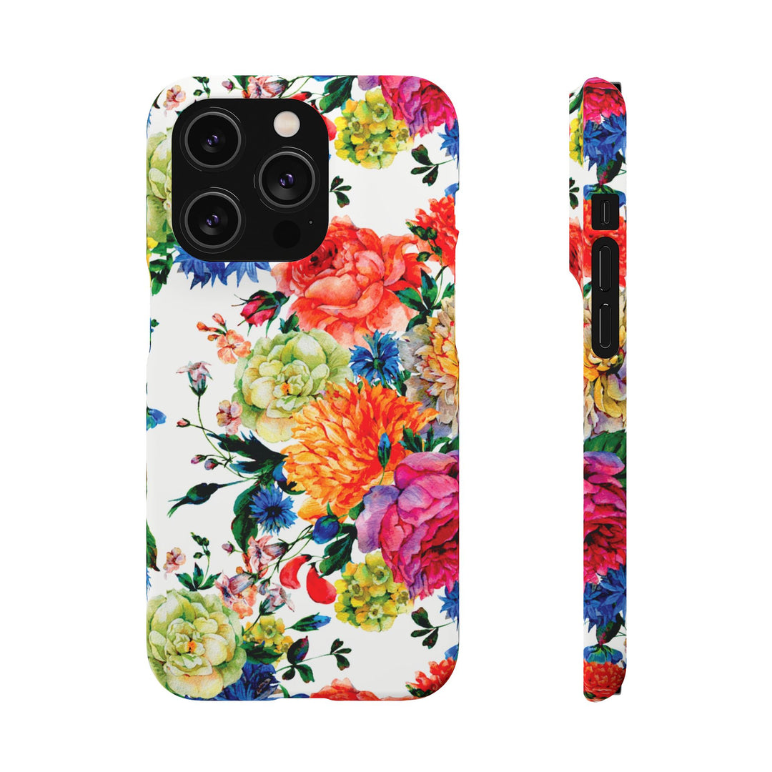 Sleek Snap Colorful Flowers Cute Phone Case for iPhone 16 15 14 13 12 11 X Xs Max Xr Pro Plus Samsung Galaxy S24 S23 S22 S21 S20 Note Ultra