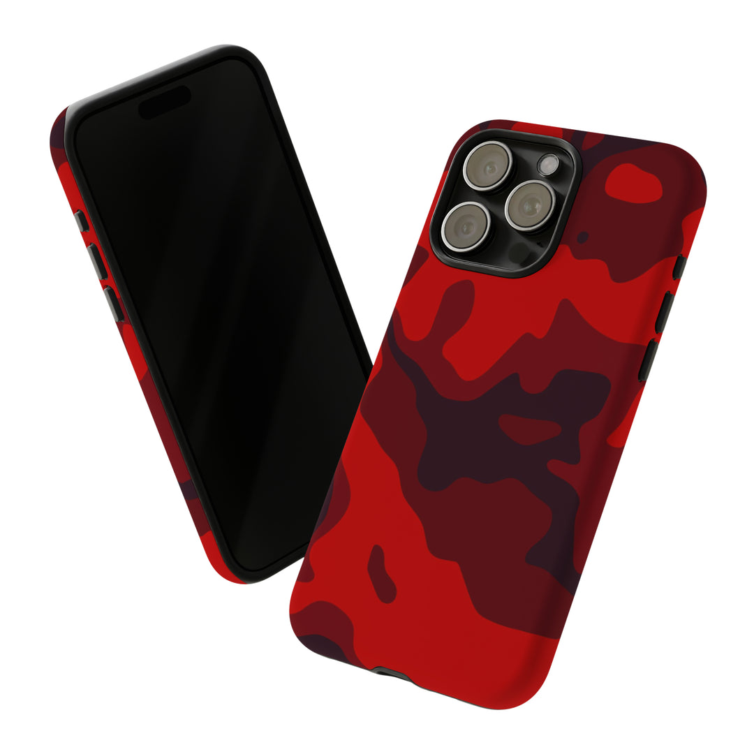 Cute IPhone Case | iPhone 15 Case | iPhone 15 Pro Max Case, Iphone 14 Case, Iphone 14 Pro Max Case IPhone Case for Art Lovers - Red Camo - Studio40ParkLane