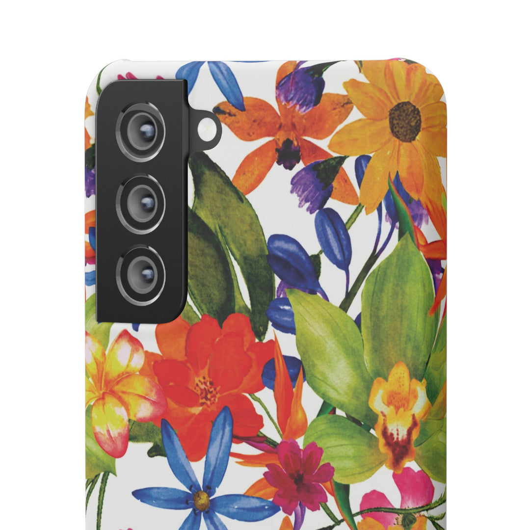 Sleek Snap Colorful Flowers Cute Phone Case for iPhone 16 15 14 13 12 11 X Xs Max Xr Pro Plus Samsung Galaxy S24 S23 S22 S21 S20 Note Ultra