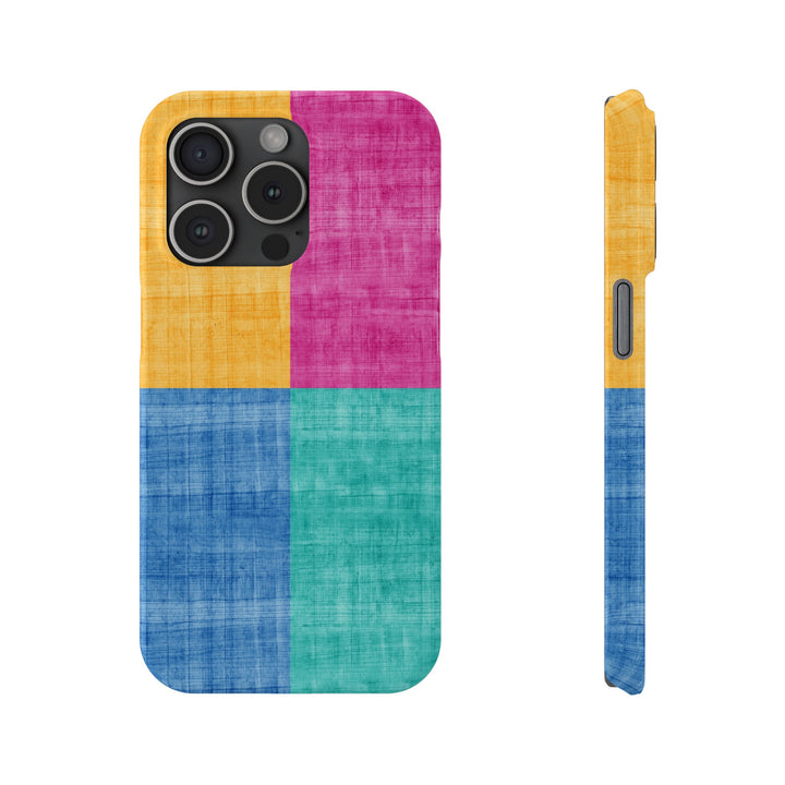 Slim Cute Phone Cases for Iphone | iPhone 15 Case | iPhone 15 Pro Max Case, Iphone 14, Iphone 14 Pro Max, Iphone 13, Abstract Color Blocks - Studio40ParkLane