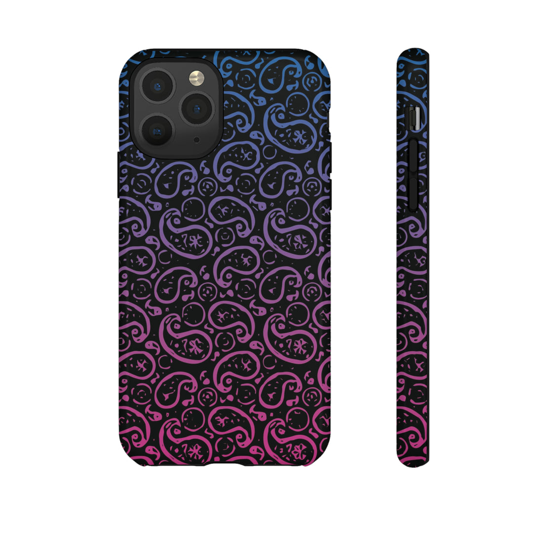 Cute IPhone Case | iPhone 15 Case | iPhone 15 Pro Max Case, Iphone 14 Case, Iphone 14 Pro Max Case IPhone Case for Art Lovers, Paisley Blue Pink - Studio40ParkLane