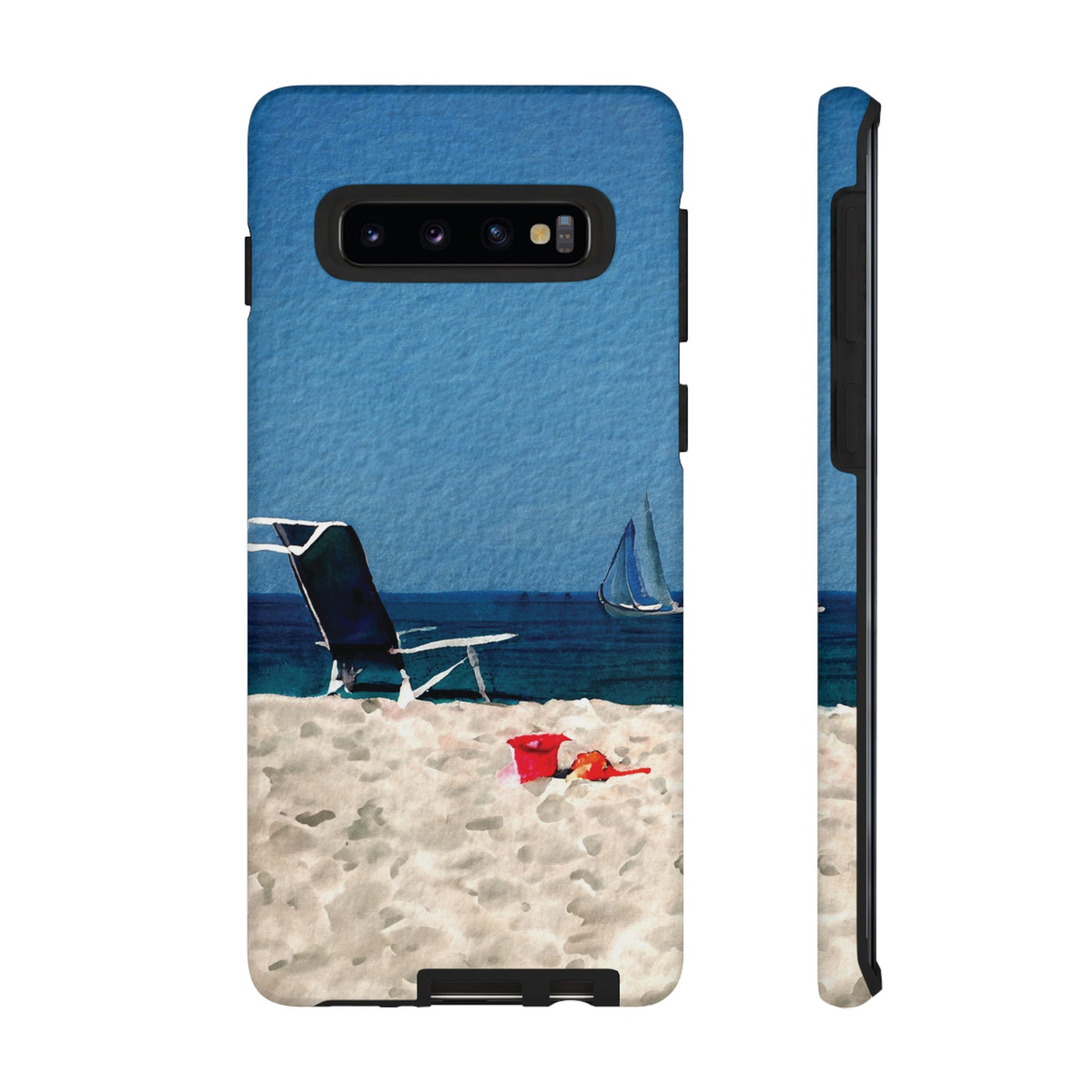 Cute Samsung Case | Cool Iphone Case | Summer Blue Beach Chair, Samsung S24, S23, S22, S21, IPhone 15 Case | Iphone 14 Case, Iphone 13 Case