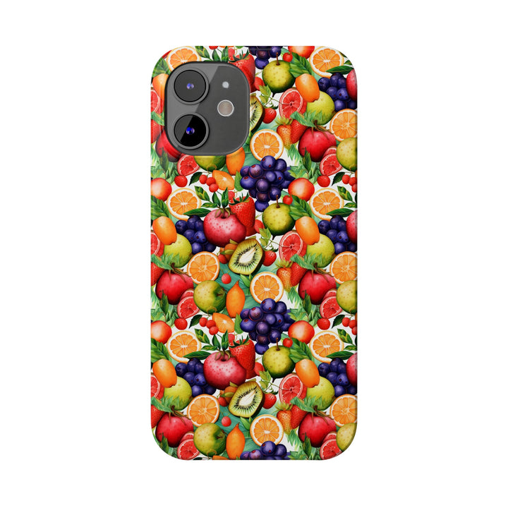 Slim Cute Phone Cases for Iphone | iPhone 15 Case | iPhone 15 Pro Max Case, Iphone 14, Iphone 14 Pro Max, Iphone 13, Summer Fruit Mix Selection - Studio40ParkLane