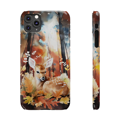 Slim Fall Autumn Forest Deer Gift for Her Cute Phone Cases for Iphone 16 | iPhone 15 Case | iPhone 15 Pro Max Case, Iphone 14, Iphone 14 Pro Max, Iphone 13, Slim