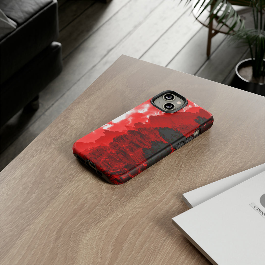 Cute IPhone Case | iPhone 15 Case | iPhone 15 Pro Max Case, Iphone 14 Case, Iphone 14 Pro Max Case IPhone Case for Art Lovers - Red Mountains - Studio40ParkLane