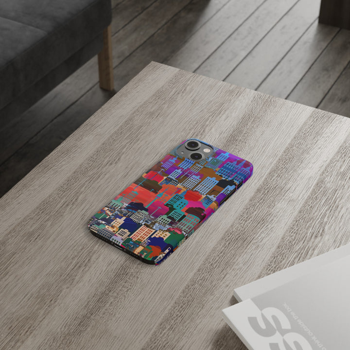 Slim Cute Phone Cases for Iphone - | iPhone 15 Case | iPhone 15 Pro Max Case, Iphone 14 Case, Iphone 14 Pro Max, Iphone 13, Summer Big City - Studio40ParkLane
