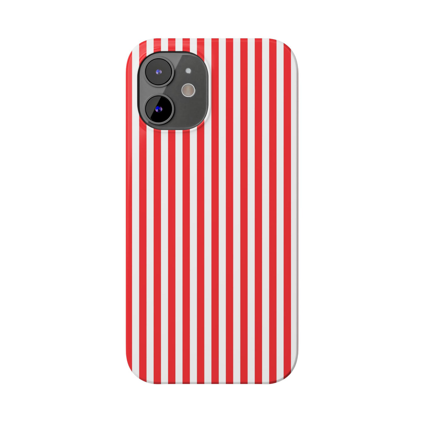 Slim Full Red Striped Cute Phone Case for Iphone 16 - | iPhone 15 Pro Max Case | iPhone 14 Case Iphone 13 12 11 10 9 8 7 XS X Gift for Her - Studio40ParkLane