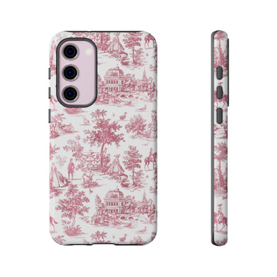 Premium Tough French Toile Gift for Her Cute Phone Cases for Samsung S25, S24, S23, S22, S21 Iphone, 16, 15, 14, 13, 12 Plus Max Pro Ultra - Studio40ParkLane