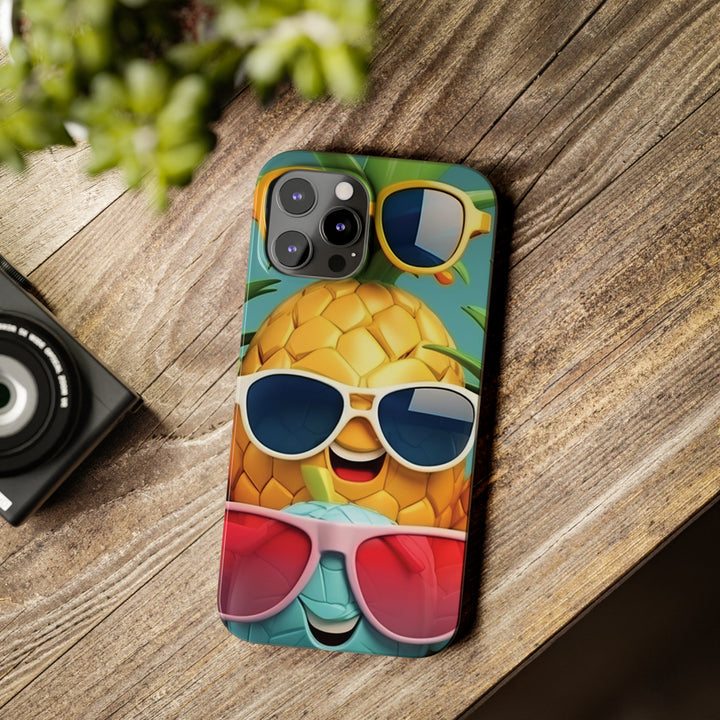 Slim Cute Phone Cases for Iphone - | iPhone 15 Case | iPhone 15 Pro Max Case, Iphone 14 Case, Iphone 14 Pro Max, Iphone 13, Summer Pineapple Fruit - Studio40ParkLane