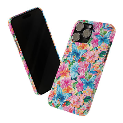 Slim Butterflies Flowers Gift for Her Cute Phone Cases for Iphone 16 Pro Max | iPhone 15 Case | iPhone 15 Pro Max Case, Iphone 14, 13, 12, 11, 10, 8, 7