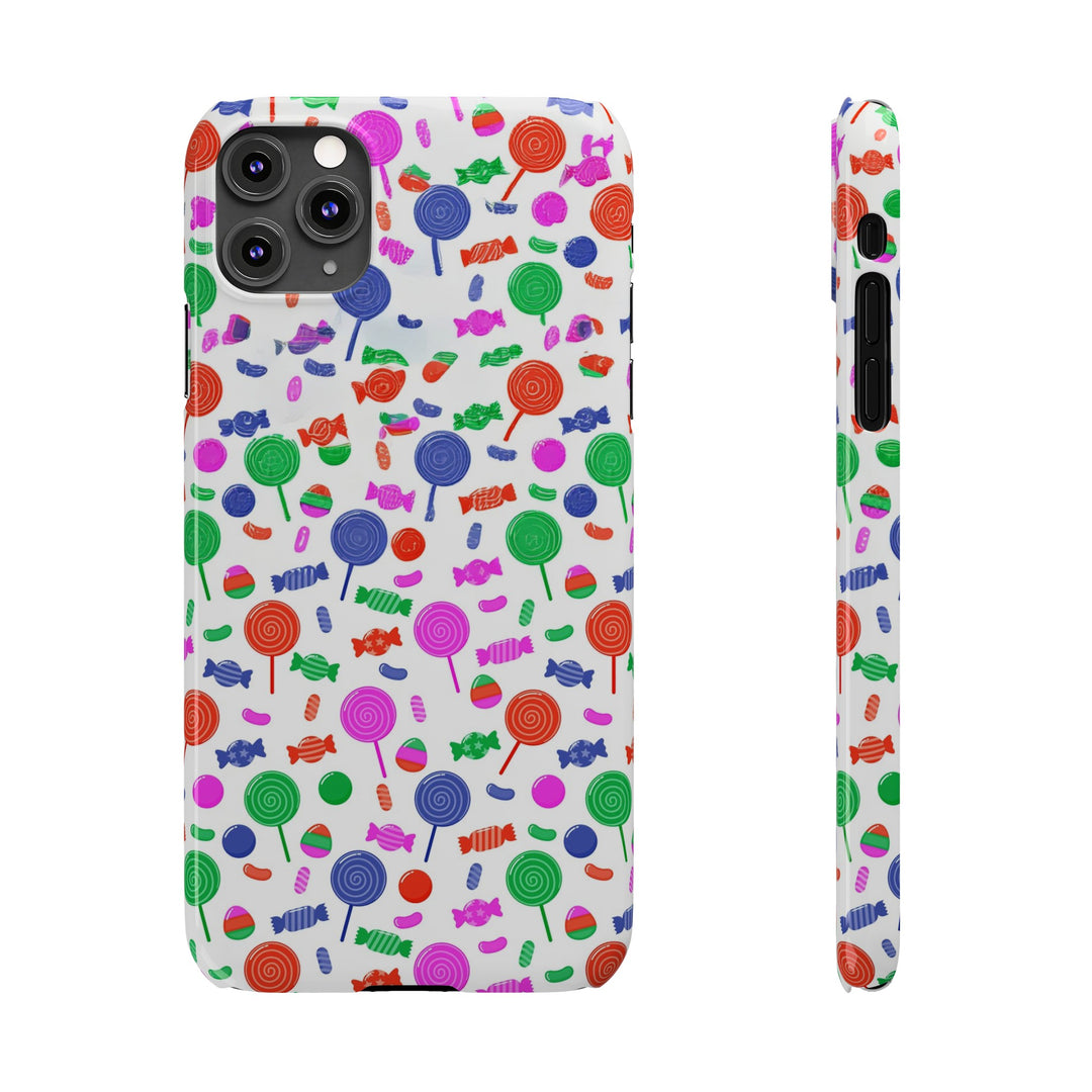 Slim Cute Phone Cases for Iphone - | iPhone 15 Case | iPhone 15 Pro Max Case, Iphone 14 Case, Iphone 14 Pro Max, Iphone 13, Summer Lollipops Red - Studio40ParkLane