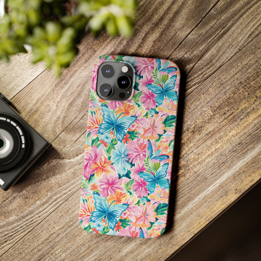 Slim Butterflies Flowers Gift for Her Cute Phone Cases for Iphone 16 Pro Max | iPhone 15 Case | iPhone 15 Pro Max Case, Iphone 14, 13, 12, 11, 10, 8, 7 - Studio40ParkLane