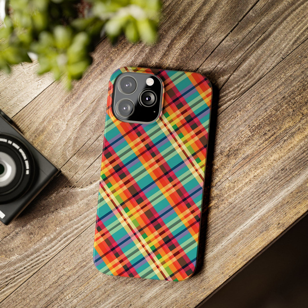 Slim Checkered Plaid Gift for Her Cute Phone Cases for Iphone 16 Pro Max | iPhone 15 Case | iPhone 15 Pro Max Case, Iphone 14, 13, 12, 11, 10, 8, 7 - Studio40ParkLane