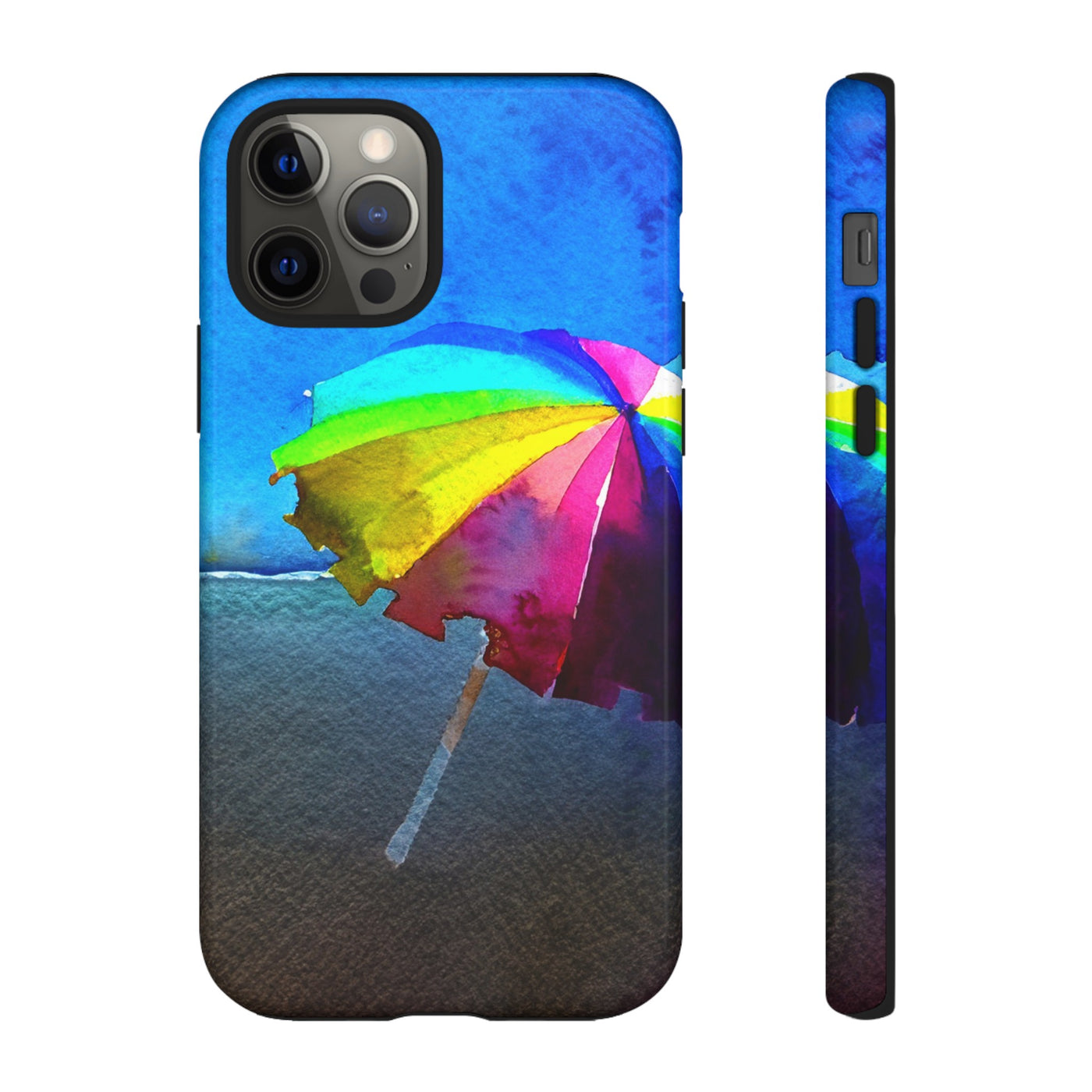 Cute Samsung Case | Cool Iphone Case | Summer Colorful Beach Parasol, Samsung S24, S23, S22, S21, IPhone 15 Case | Iphone 14 Case, Iphone 13 Case