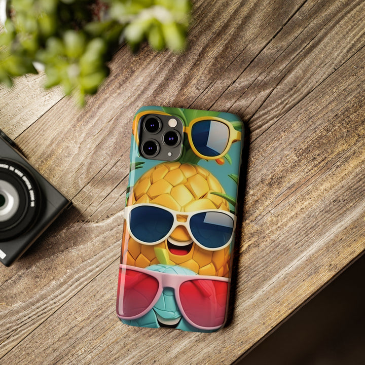Slim Cute Phone Cases for Iphone - | iPhone 15 Case | iPhone 15 Pro Max Case, Iphone 14 Case, Iphone 14 Pro Max, Iphone 13, Summer Pineapple Fruit - Studio40ParkLane