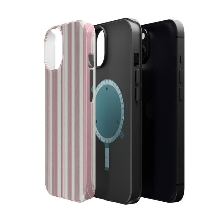 MagSafe Cute Phone Case, Coastal Striped Phone Case for iPhone 17 16 15 14 13 12 Pro Max, Samsung S26 S25 S24 Ultra case - Studio40ParkLane