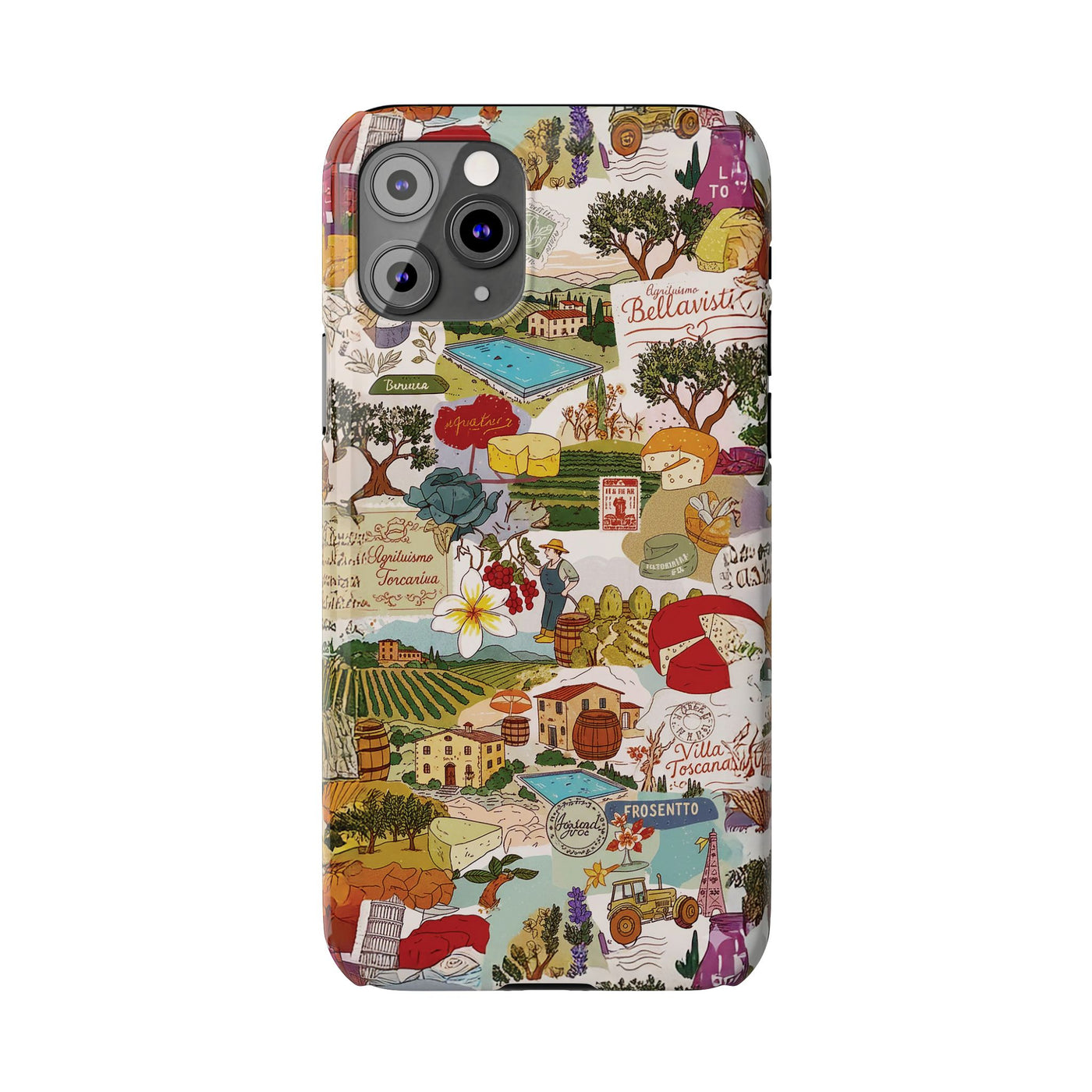 Slim Italy Tuscany Coquette Collage Cute Phone Case for Iphone 17 - | iPhone 16 Pro Max Case | iPhone 15 Case Iphone 14 13 12 11 10 9 8 7 - Studio40ParkLane