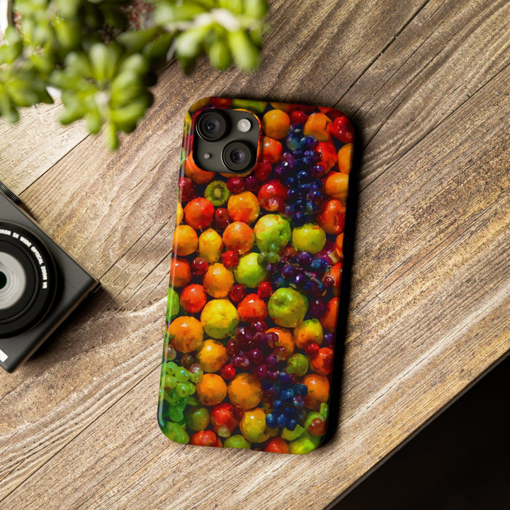 Slim Cute Phone Cases for Iphone | iPhone 15 Case | iPhone 15 Pro Max Case, Iphone 14, Iphone 14 Pro Max, Iphone 13, Summer Assorted Fruits - Studio40ParkLane