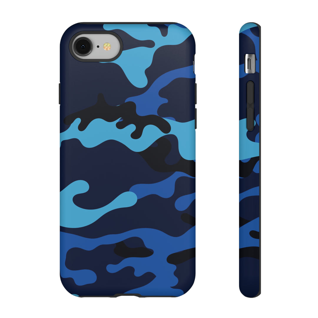 Cool Phone Case | Blue Camouflage, For iPhone 15 Case | iPhone 15 Pro Case, Iphone 14 Case, Iphone 14 Pro Max Case, Protective Iphone Case - Studio40ParkLane