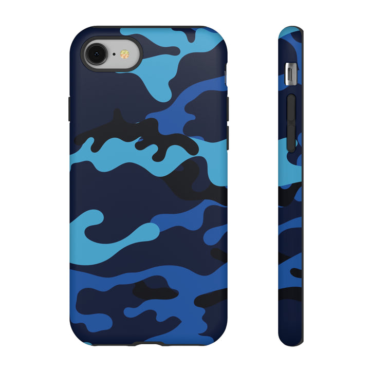 Cool Phone Case | Blue Camouflage, For iPhone 15 Case | iPhone 15 Pro Case, Iphone 14 Case, Iphone 14 Pro Max Case, Protective Iphone Case - Studio40ParkLane