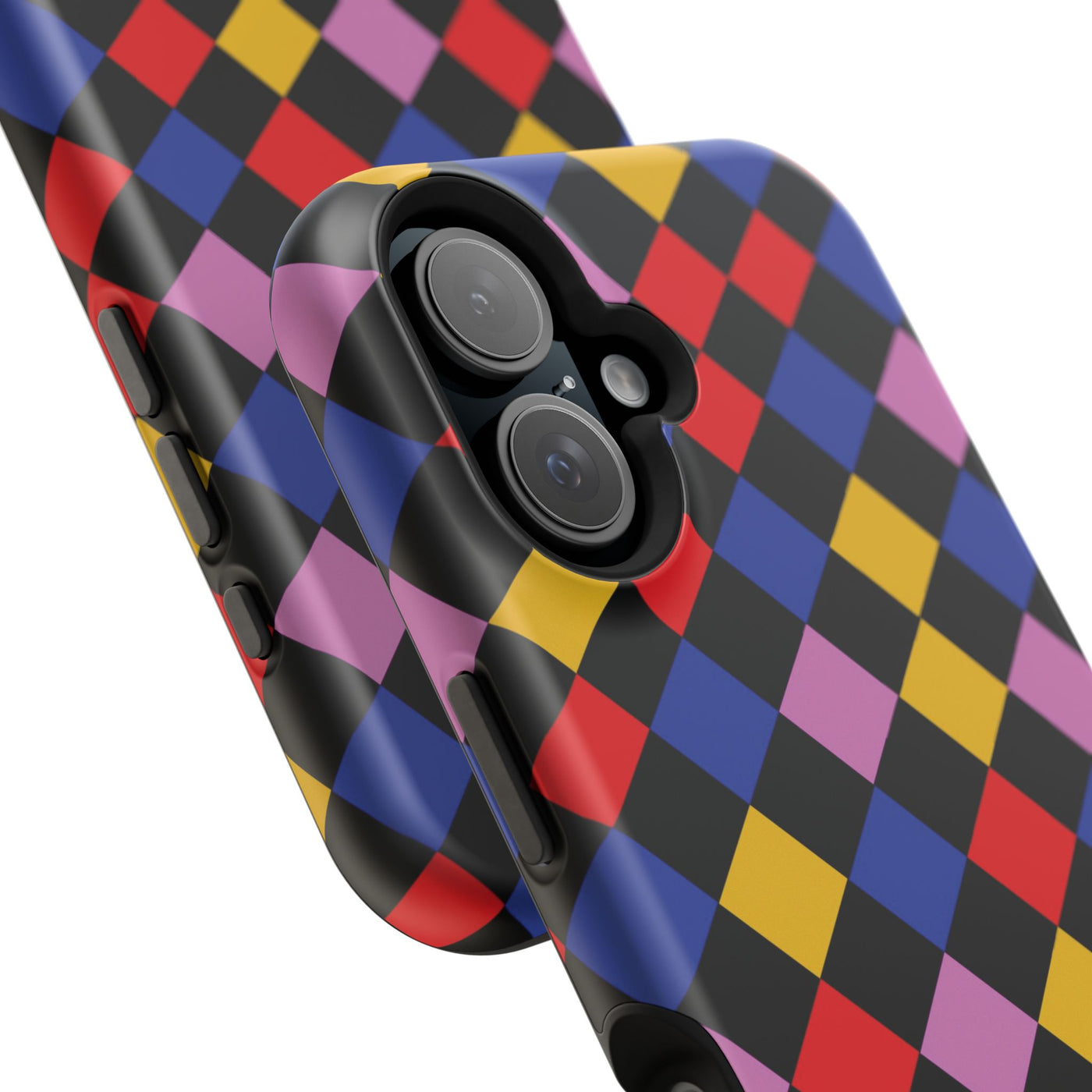 Aesthetic Colorful Checkerboard Tough Magsafe Phone Case - For iPhone 17 Pro Max iPhone 16 Pro iPhone 15 Iphone 14 Plus 13 Pro 12 11 Gift - Studio40ParkLane