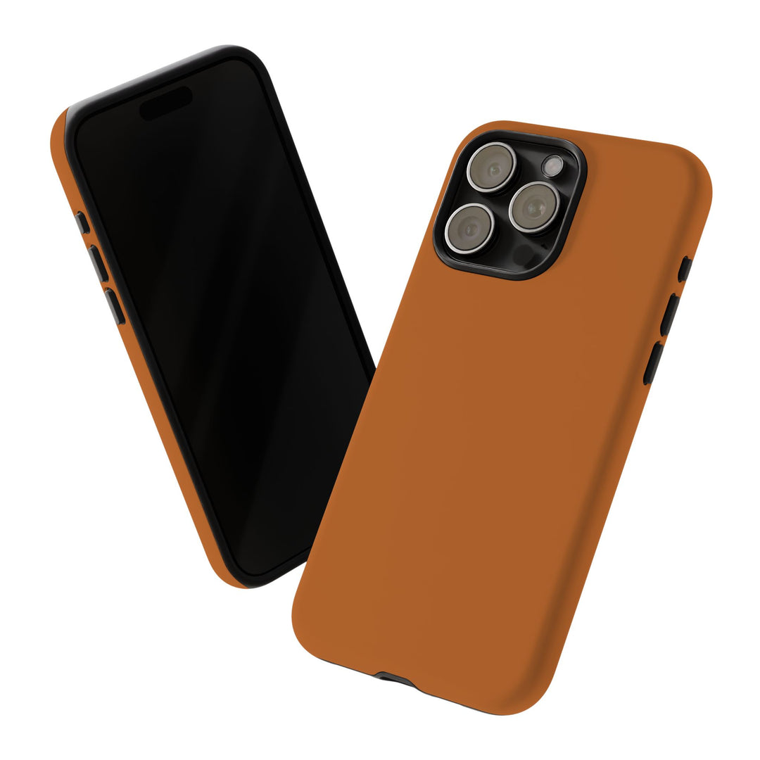 Premium Tough Rusty Brown Orange Gift for Her Cute Phone Cases for Samsung S25 S24, S23, S22, S21, Iphone, 16, 15, 14, 13 Pro Max Ultra - Studio40ParkLane