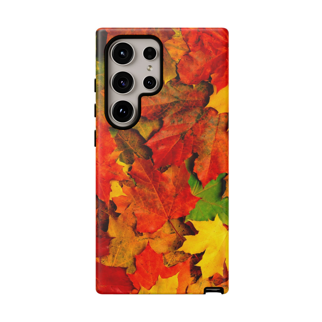 Fall Leaves Impact Resistant, Cute Phone Cases for Samsung S24, S23, S22, S21, IPhone 15 pro Iphone 14 pro Iphone 13 IPhone 12 Iphone 11 - Studio40ParkLane