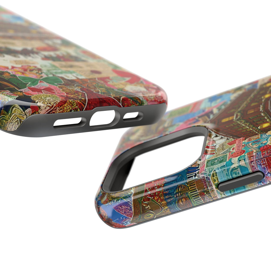 Aesthetic Tough Magsafe London Coquette Collage Phone Case - For iPhone 17 Pro Max iPhone 16 Pro iPhone 15 Iphone 14 Plus 13 Pro 12 11 10 - Studio40ParkLane