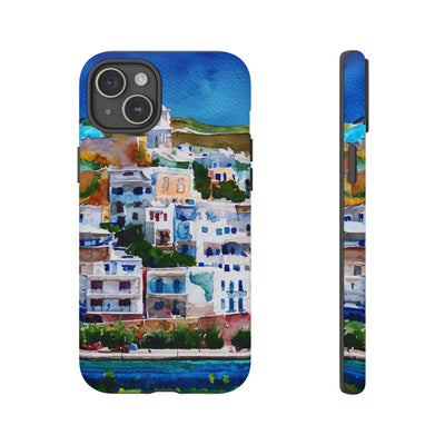 Impact Resistant, Greece House, Cute Phone Cases for Samsung S24, S23, S22, S21, IPhone 15 pro Iphone 14 pro Iphone 13 IPhone 12 Iphone 11