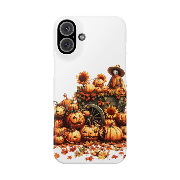 Slim Fall Leaves Scarecrow Slim Cute Phone Cases for Iphone | iPhone 15 Case | iPhone 15 Pro Max Case, Iphone 14, Iphone 14 Pro Max, Iphone 13 - Studio40ParkLane