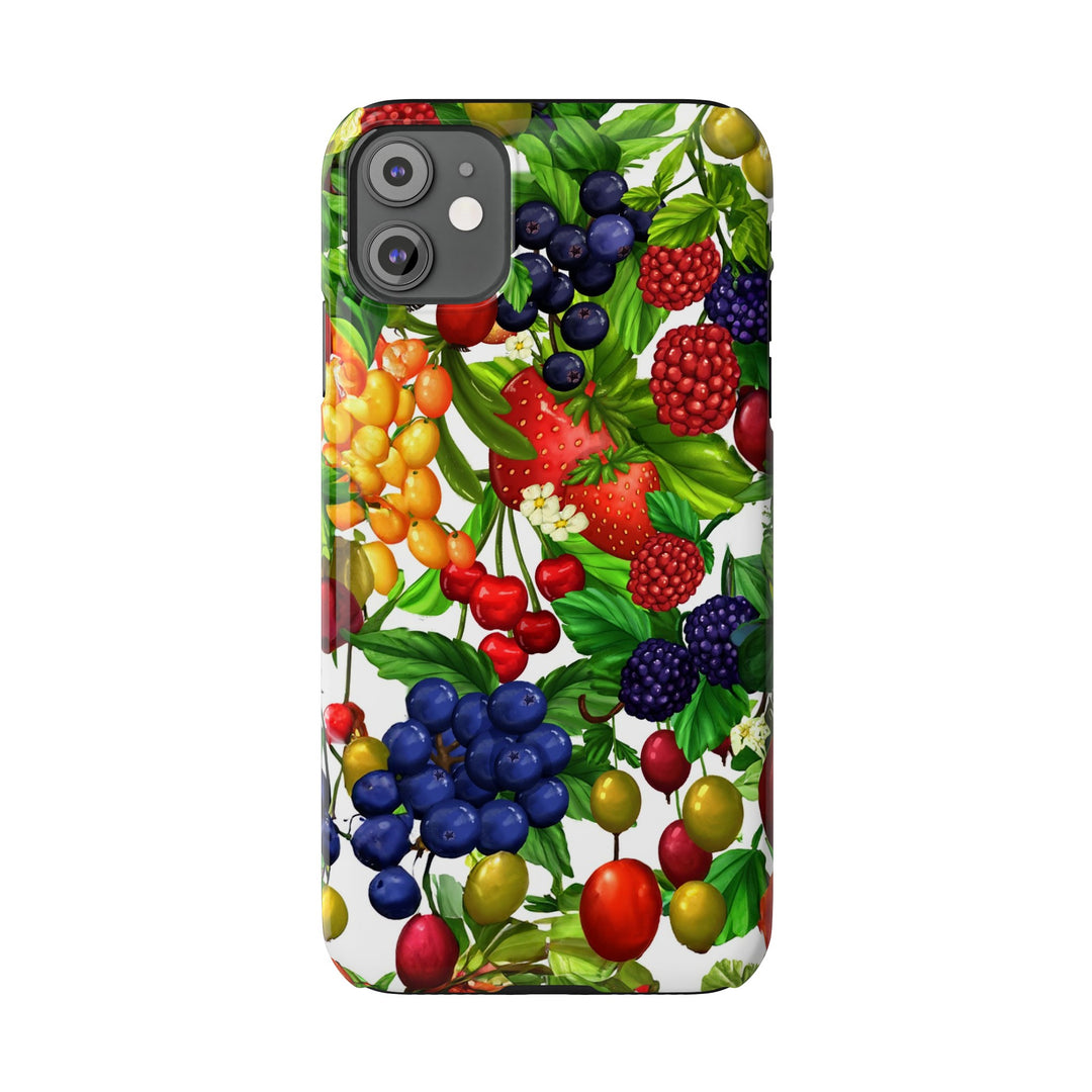 Slim Cute Phone Cases for Iphone - | iPhone 15 Case | iPhone 15 Pro Max Case, Iphone 14 Case, Iphone 14 Pro Max, Iphone 13, Summer Mixed Fruit - Studio40ParkLane