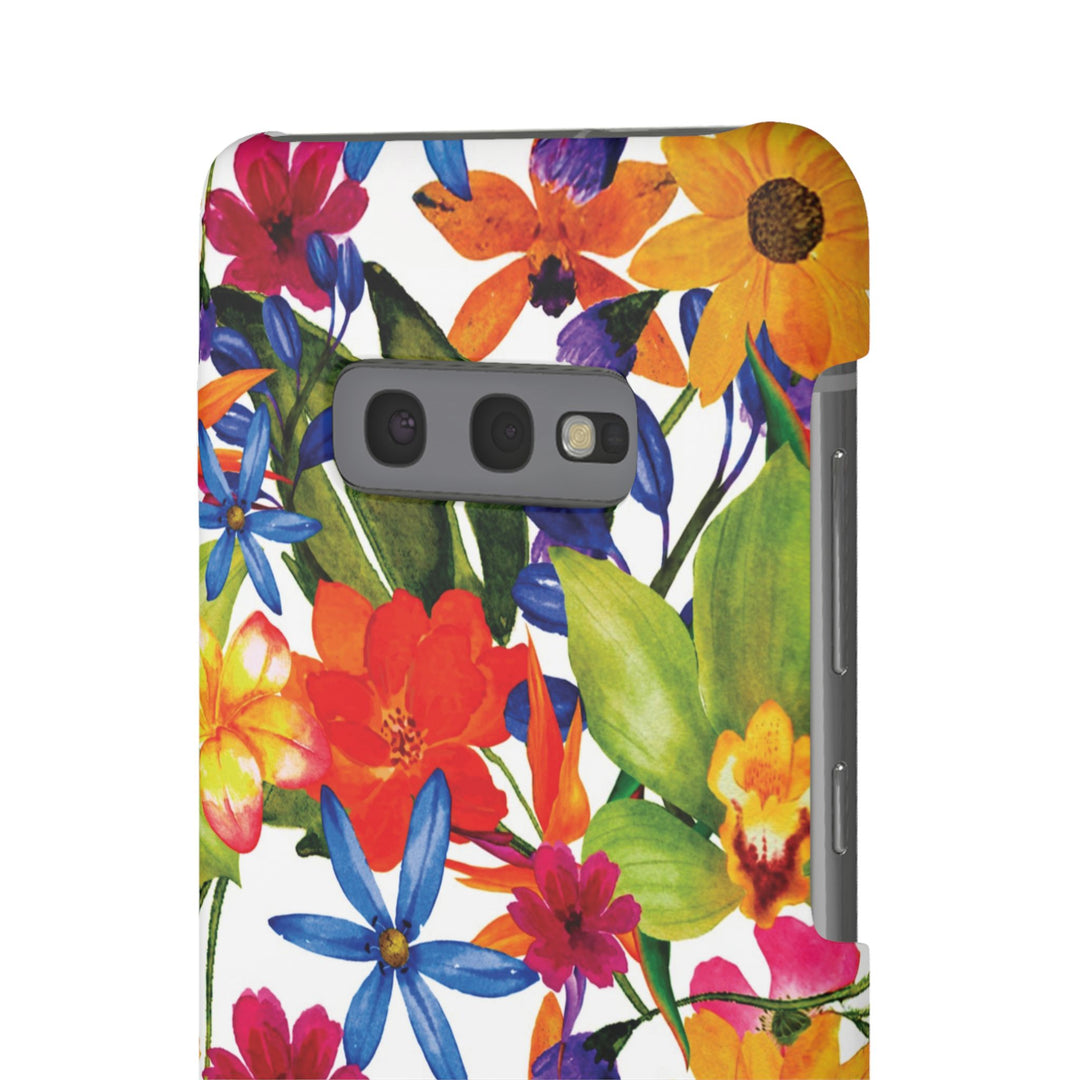 Sleek Snap Colorful Flowers Cute Phone Case for iPhone 16 15 14 13 12 11 X Xs Max Xr Pro Plus Samsung Galaxy S24 S23 S22 S21 S20 Note Ultra