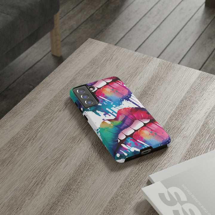 Cute Samsung Phone Case | Aesthetic Samsung Phone Case | Smile Lips Colorful | Galaxy S23, S22, S21, S20 | Luxury Double Layer | Cool - Studio40ParkLane