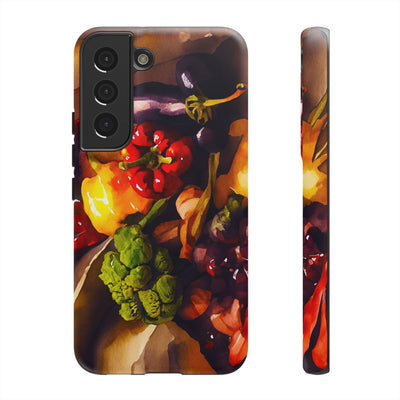 Impact Resistant, Fall Farm Vegetables, Cute Phone Cases for Samsung S24, S23, S22, S21, IPhone 15 pro Iphone 14 pro Iphone 13 IPhone 12 Iphone 11