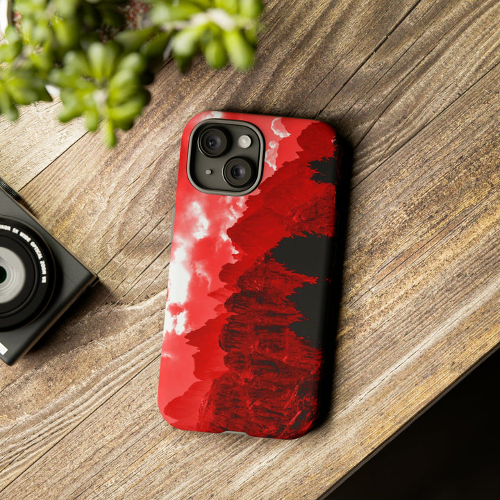 Cute IPhone Case | iPhone 15 Case | iPhone 15 Pro Max Case, Iphone 14 Case, Iphone 14 Pro Max Case IPhone Case for Art Lovers - Red Mountains - Studio40ParkLane