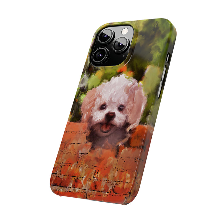 Slim Cute Phone Cases for Iphone - | iPhone 15 Case | iPhone 15 Pro Max Case, Iphone 14 Case, Iphone 14 Pro Max, Iphone 13, Bichon Frise Dog - Studio40ParkLane