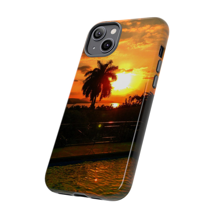 Cute Samsung Case | Cool Iphone Case | Summer Jamaica Pool Sunset, Samsung S24, S23, S22, S21, IPhone 15 Case | Iphone 14 Case, Iphone 13 Case - Studio40ParkLane