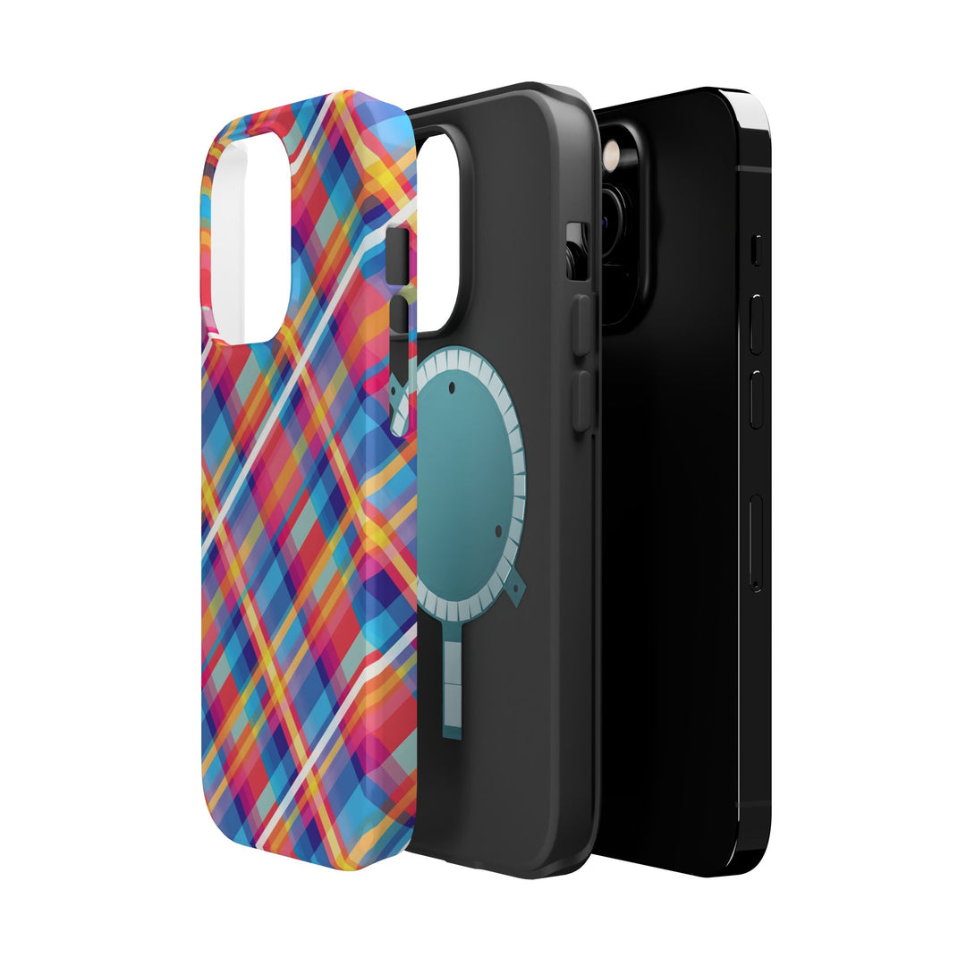 Checkered Plaid Magsafe Gift for Her Cute Phone Case for Iphone, | iPhone 16 | iPhone 15 Pro Max, Iphone 14 Pro Max, 13 12 11 10 9 8 7 - Studio40ParkLane
