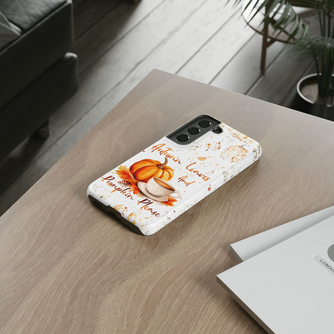 Impact Resistant, Fall Leaves Pumpkin Pie, Cute Phone Cases for Samsung S24, S23, S22, S21, IPhone 15 pro Iphone 14 pro Iphone 13 IPhone 12 Iphone 11 - Studio40ParkLane