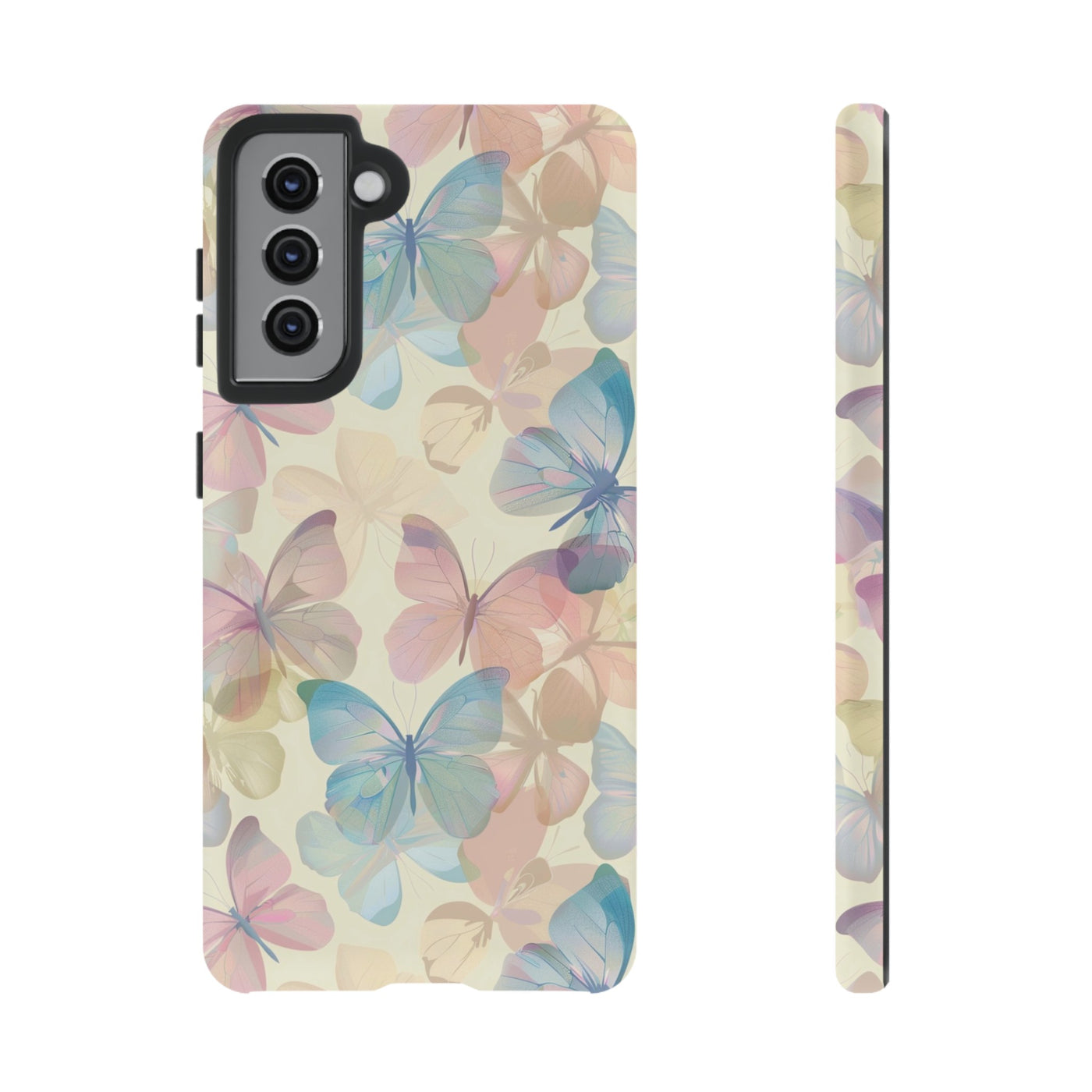 Cute Samsung Case | Cool Iphone Case | Summer Pastel Butterflies, Samsung S24, S23, S22, S21, IPhone 15 Case | Iphone 14 Case, Iphone 13 Case