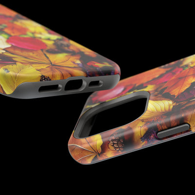 Aesthetic Tough Magsafe Fall Leaves Foliage Phone Case - For iPhone 17 Pro Max iPhone 16 Pro iPhone 15 Iphone 14 Plus 13 Pro 12 11 10 - Studio40ParkLane
