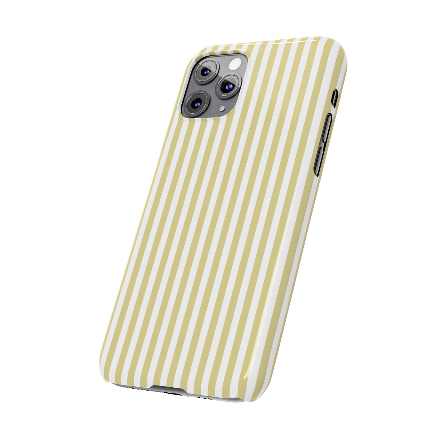 Slim Soft Yellow Striped Cute Phone Case for Iphone 16 - | iPhone 15 Pro Max Case | iPhone 14 Case Iphone 13 12 11 10 9 8 7 XS Gift for Her - Studio40ParkLane